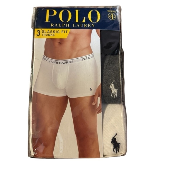 Polo Ralph Lauren Men's 100% Cotton assortment Classic Fit Trunks 3-Pack Size S - Picture 1 of 5